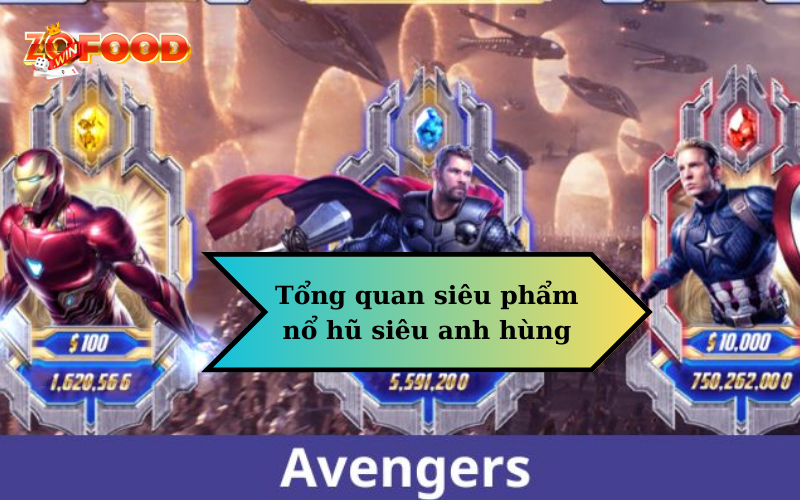 Nổ hũ siêu anh hùng - game online đổi thưởng 2024 không thể bỏ qua 1 Tổng quan siêu phẩm nổ hũ siêu anh hùng