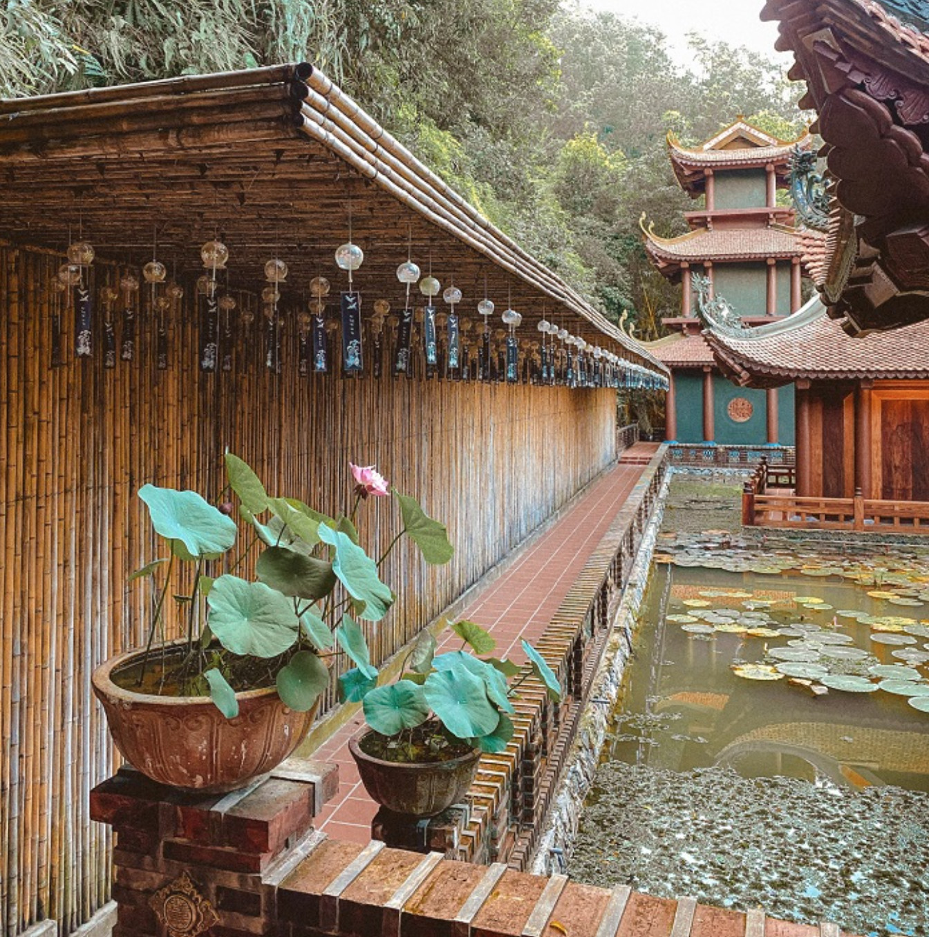 Cảnh sắc chùa vào ngày lễ Vu Lan