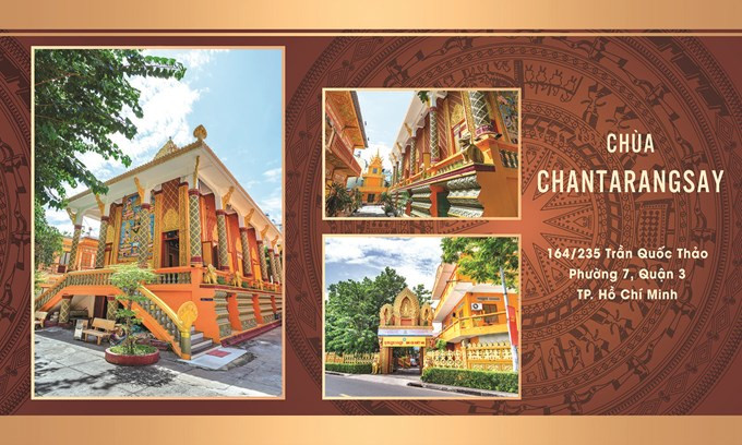 Cổng chính chùa Chantarangsay