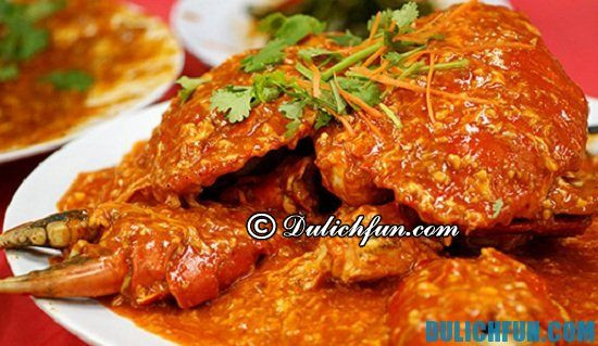 Món cua xốt cay, món ăn đường phố ngon, hấp dẫn ở Singapore bạn nhất định phải thử