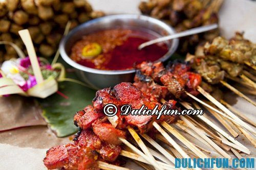 Thịt xiên nướng Satay thơm phức