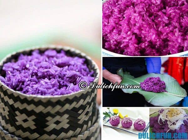 Xôi tím - Đặc sản nổi tiếng ở Lai Châu